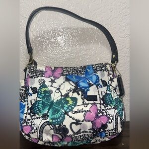 Coach Limited Edition Carly Butterfly Print Shoulder Bag Y2K
